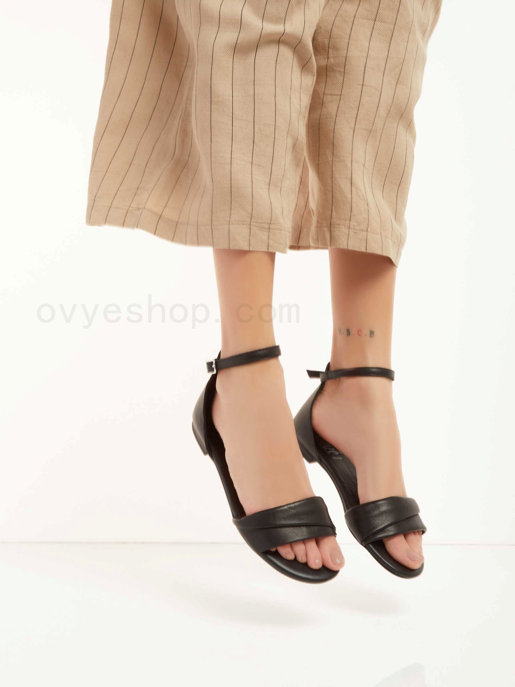 (image for) moda scarpe Leather Flat Sandal F0817885-0509